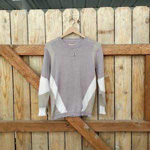 Diagonal Edge Pattern Sweater